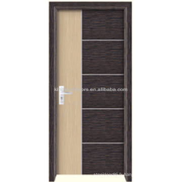 Bois intérieur de luxe PVC porte (JKD-M691) MDF porte avec bonne PVC feuille et bande en aluminium